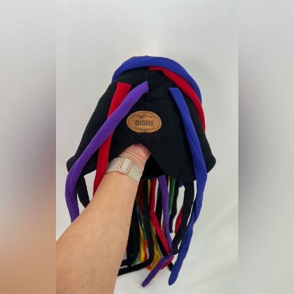 Vintage Digme Colorful Dreads Unisex Ski or Snow Hat 1990s